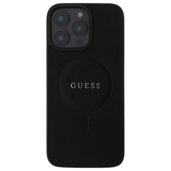 Guess Guess GUHMP16MPSAHMCK iPhone 16 Plus 6.7" czarny/black hardcase Saffiano Classic Logo MagSafe