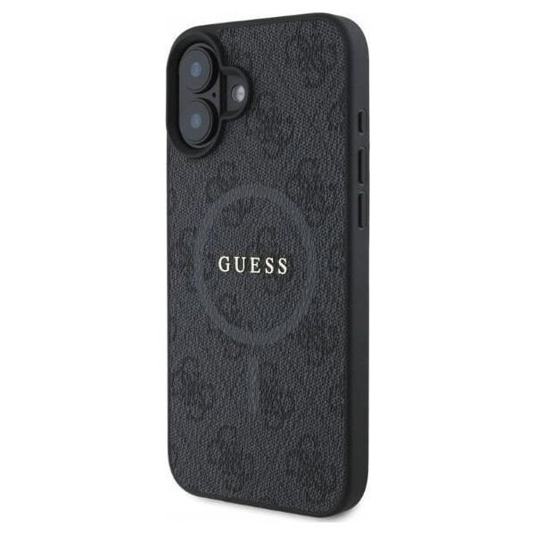 Guess Guess GUHMP16SG4GFRK iPhone 16 6.1" czarny/black hardcase 4G Ring Classic Logo MagSafe
