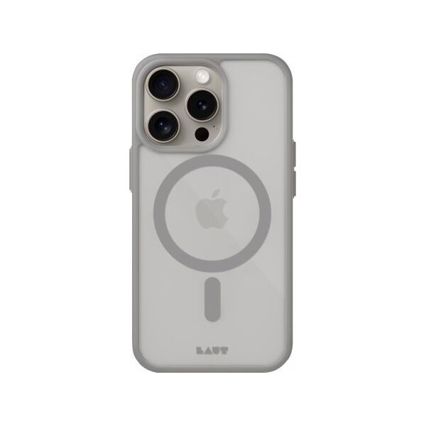 PICOM LAUT Huex Protect - obudowa ochronna do iPhone 15 Pro Max kompatybilna z MagSafe (grey)