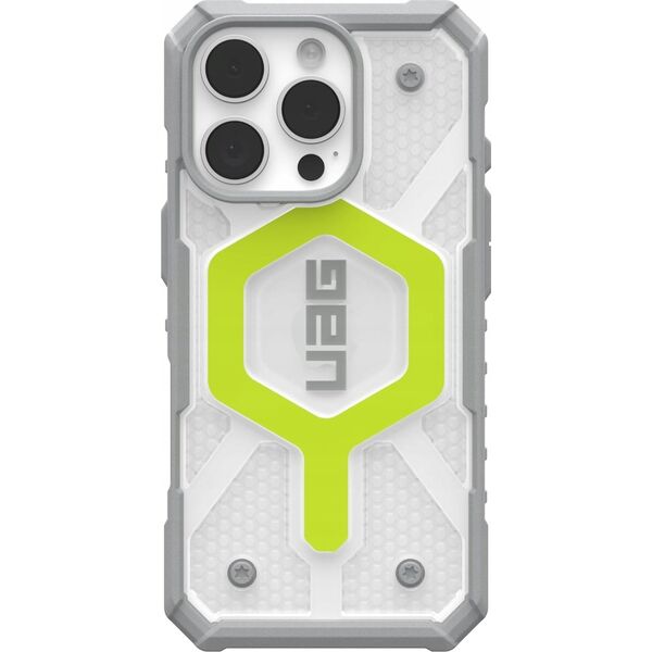 UAG UAG Pathfinder Clear Magsafe - obudowa ochronna do iPhone 16 Pro kompatybilna z MagSafe (active neon)