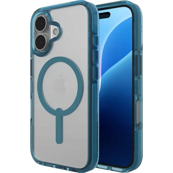 Zagg International ZAGG Santa Cruz Snap - obudowa ochronna do iPhone 16 kompatybilna z MagSafe (retro blue)