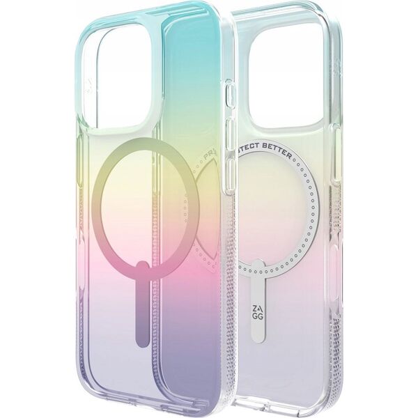 Zagg International ZAGG Milan Snap - obudowa ochronna do iPhone 16 Pro kompatybilna z MagSafe (iridescent)