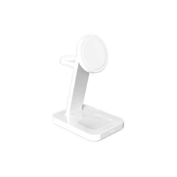 Ładowarka Zagg International Mophie Snap+ 3-in-1 Qi2 wireless charge stand - stojąca ładowarka bezprzewodowa do trzech urządzeń kompatybilna z MagSafe i Qi2