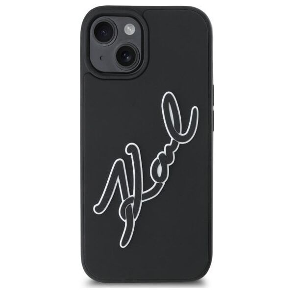 Karl Lagerfeld KLHCP15S3DRKSDLK iPhone 15 6.1" black/black hardcase 3D Rubber Signature