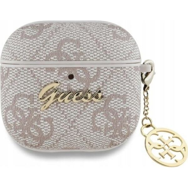 Guess GUA4G4GSMP AirPods 4 cover          różowy/pink 4G Charm Collection