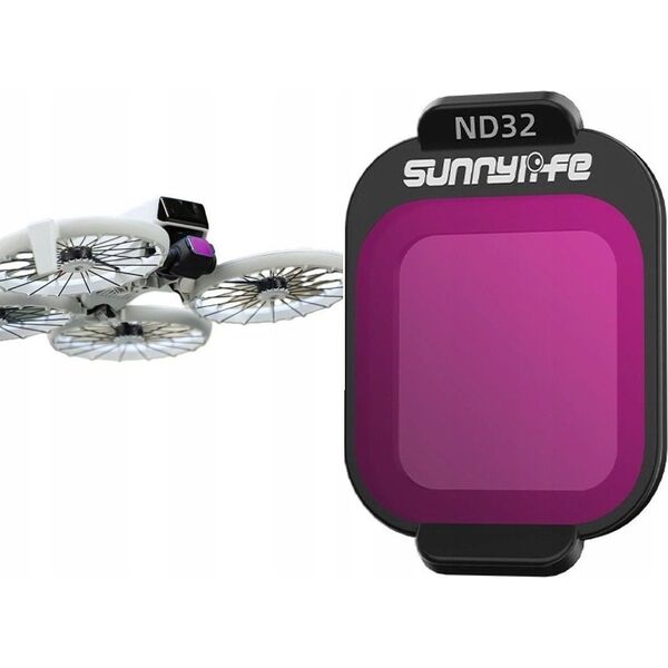 Filtr Pełny Szary ND32 NDx32 do Drona Dron DJI FLIP Etui na Filtr SunnyLife / FI962-32