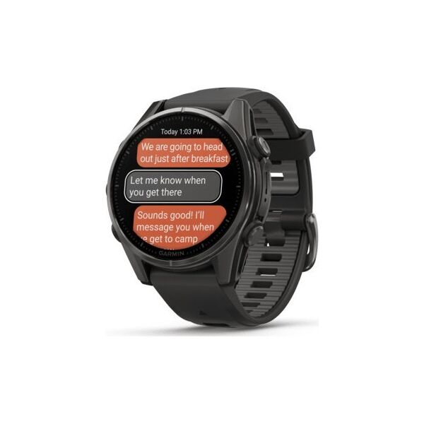 Ρολόι Garmin Garmin Fenix 8 43 mm AMOLED Sapphire Carbon Grey DLC Titanium [010-02903-21]