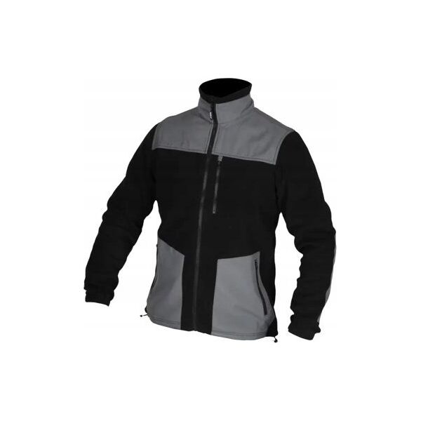 Dedra Bluza polarowa ze wstawkami, 280g/m2, rozm.L, czarno-szara