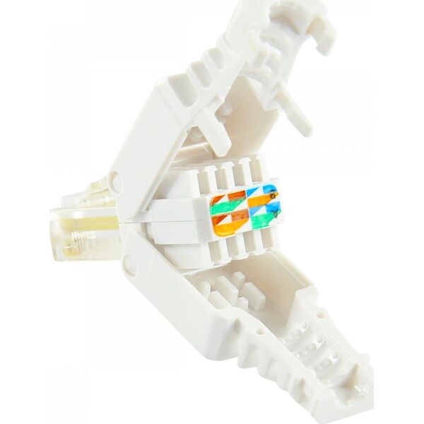 LOGON TWP8P8TP wtyczka RJ-45 Przezroczysty, Biały, Żółty