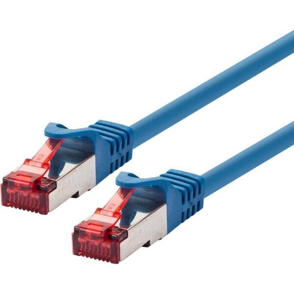 Goobay 95565 kabel sieciowy Niebieski 1,5 m Cat6 S/FTP (S-STP)