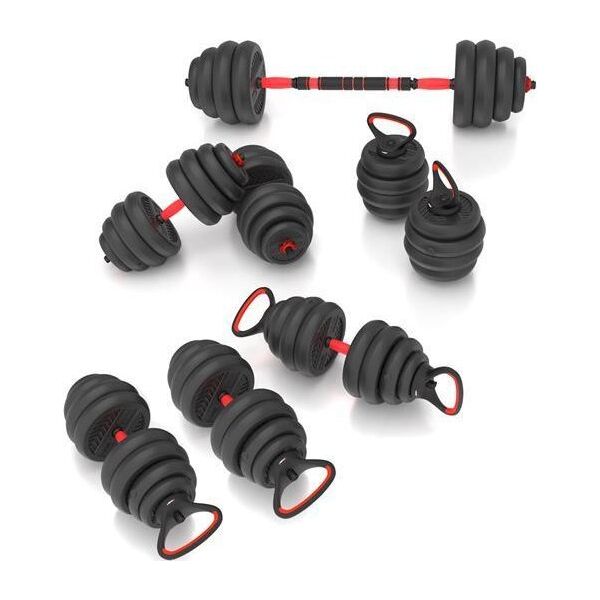 HMS SGN140 (2 CZĘŚCI) PRO SET 6W1 ZESTAW CIĘŻARÓW 40KG HMS
