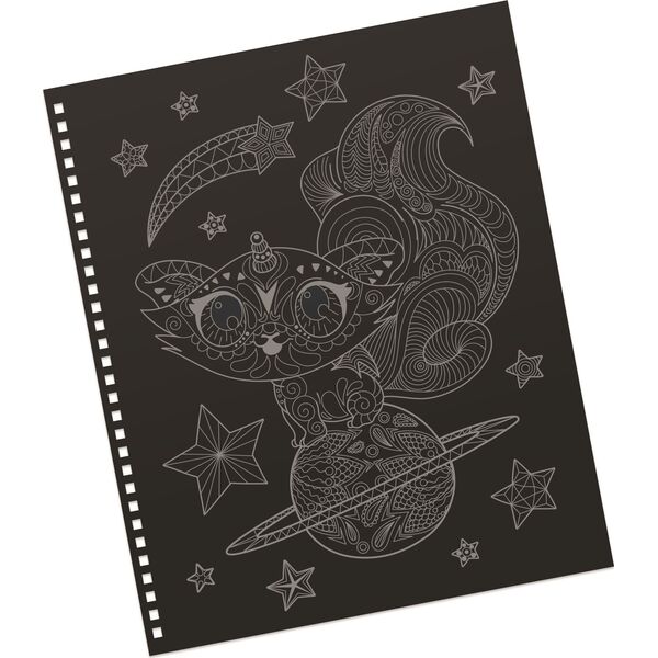 Nebulous Stars Kolorowanki dla dzieci z czarnymi kartkami i metalicznymi pisakami Isadora: Magiczna przygoda z kolorami