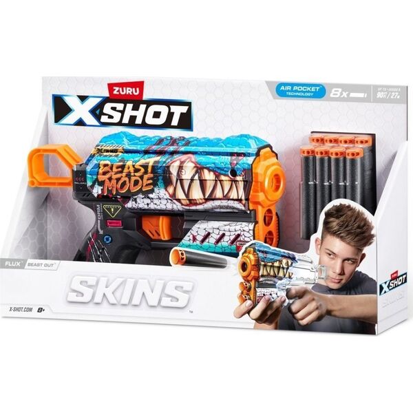 Zuru Wyrzutnia SKINS FLUX (8 Strzałek) Beast Out