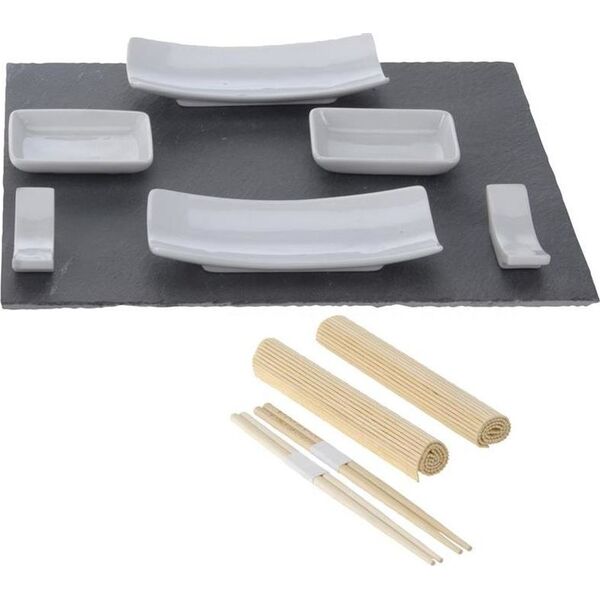 Excellent Houseware Zestaw do serwowania przekąsek przystawek SUSHI uniwersalny