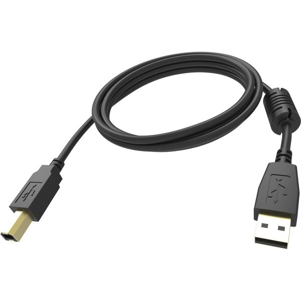 Vision VISION Επαγγελματικό καλώδιο USB 2.0 κατάλληλο για εγκατάσταση - 30 ΧΡΟΝΙΑ ΕΓΓΥΗΣΗ - Επίχρυσες συνδέσεις - Πυρήνας φερρίτη στην πλευρά Α - Εύρος ζώνης 480 Mbit/s - Πλέγμα θωράκισης με κάλυψη άνω του 65% - USB-A (M) σε USB-B (M) - Εξωτερική διάμετρο