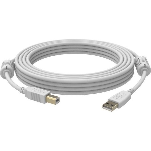 Vision VISION Επαγγελματικό καλώδιο USB 2.0 κατάλληλο για εγκατάσταση - 30 ΧΡΟΝΙΑ ΕΓΓΥΗΣΗ - Επιχρυσωμένες συνδέσεις - Πυρήνας φερρίτη στην πλευρά Α - Εύρος ζώνης 480 Mbit/s - Πλέγμα θωράκισης με πάνω από 65% κάλυψη - USB-A (M) σε USB-B (M) - Εξωτερική διά