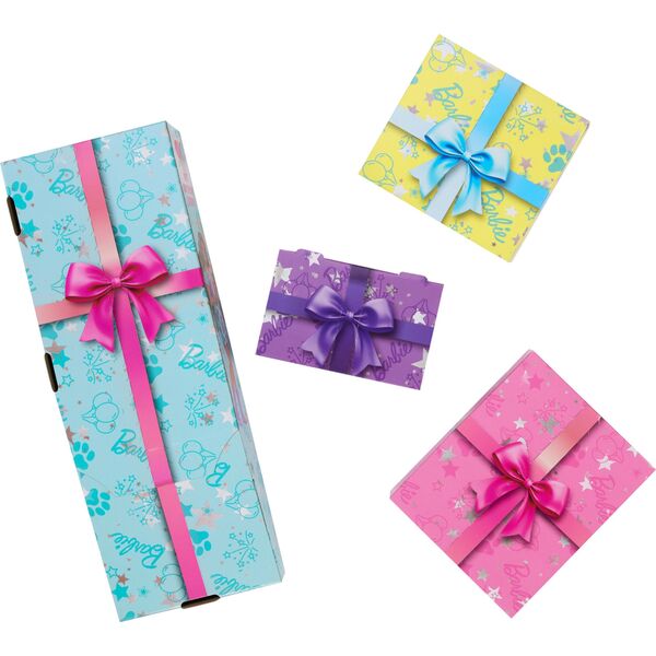 „Barbie Party Unboxed Reveal“ siurprizų rinkinys - tamsiaplaukė lėlė