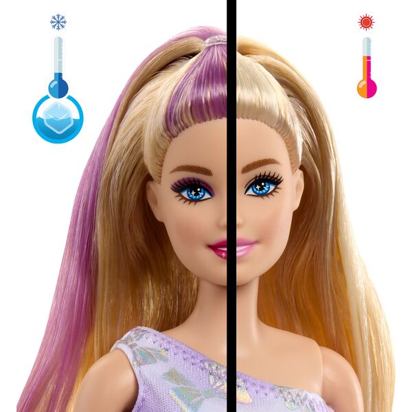 „Barbie Party Unboxed Reveal“ siurprizų rinkinys - šviesiaplaukė lėlė