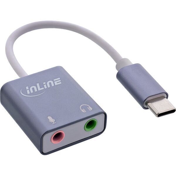 INLINE USB Audio Soundadapter USB-C Kabel
