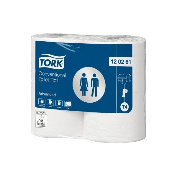 Tork Tork Conventional Toilet Roll, 69.4 m, 9.9 cm, 12 cm, 3.8 cm, 14 cm, 117 mm