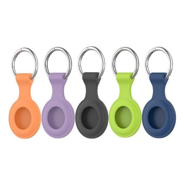 Σετ θηκών σιλικόνης 4smarts για AirTags 5 τεμ (ποικιλία χρωμάτων)
