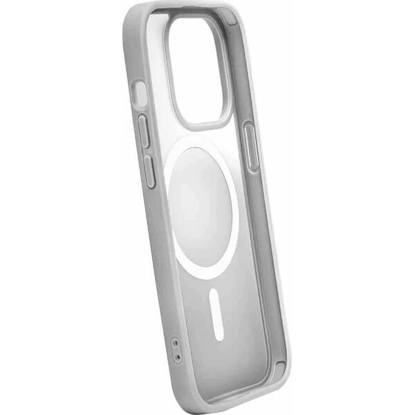 Puro Θήκη σιλικόνης Puro Gradient MagSafe για iPhone 15 Pro - ασημί