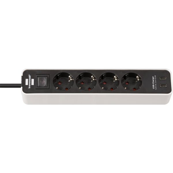 Μπαλαντέζα Brennenstuhl με 4 πρίζες και 2 θύρες USB C 1.5M