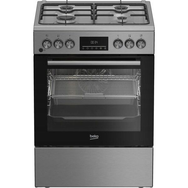 Gas stove with electric oven BEKO FBMA62330TXDSN, 60 cm