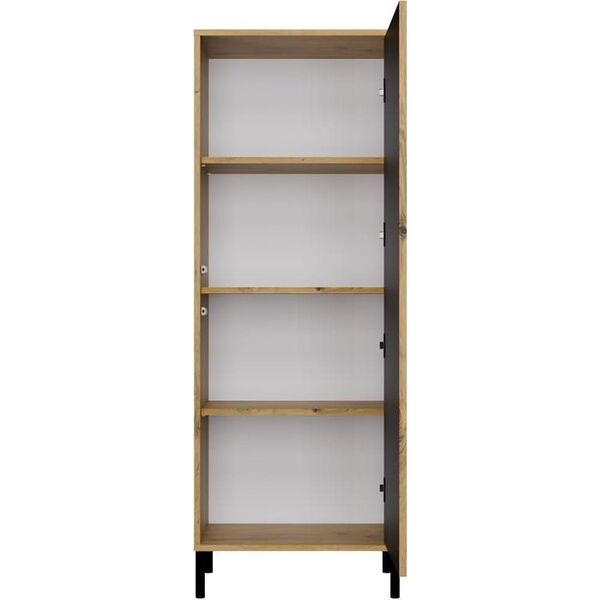 Witryna KAMARO 1DD SLIM DĄB ARTISAN Lamele Front Ryflowany