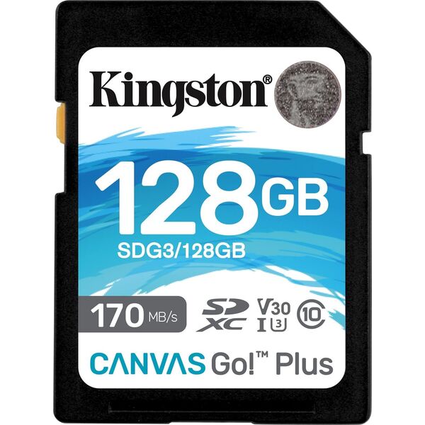 Karta Kingston Canvas Go! Plus SDXC 128 GB UHS-I/U3 V30 (SDR2/32GB)