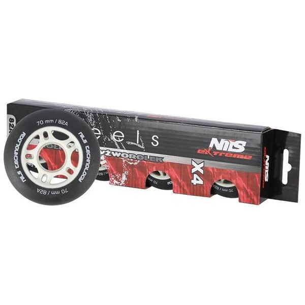 Nils Extreme PU 70x24 82A CZARNE MATOWE KÓŁKA (4 szt.) NILS EXTREME