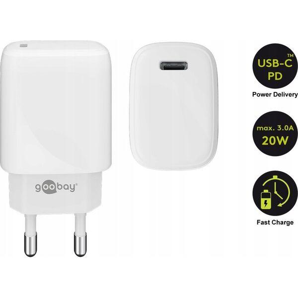 Ładowarka Goobay Goobay | 65406 Goobay USB-C PD GaN Fast Charger (20 W)