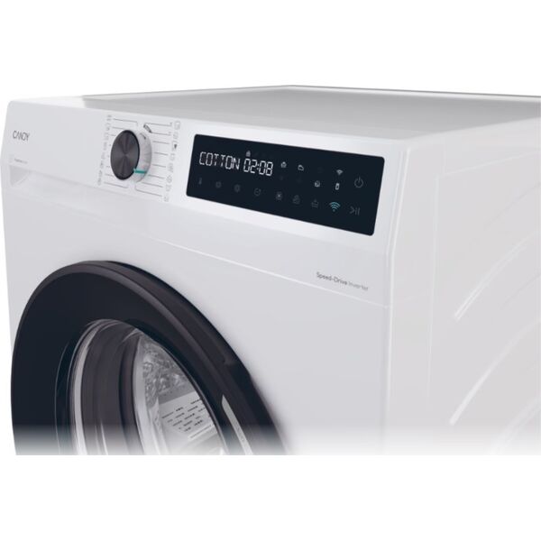 Pralka Candy Candy Washing Machine | BR 48B6-S | Energy efficiency class A | Front loading | Washing capacity 8 kg | 1400 RPM | Depth 53 cm | Width 60 cm | Display | LCD | Steam function | Wi-Fi | White