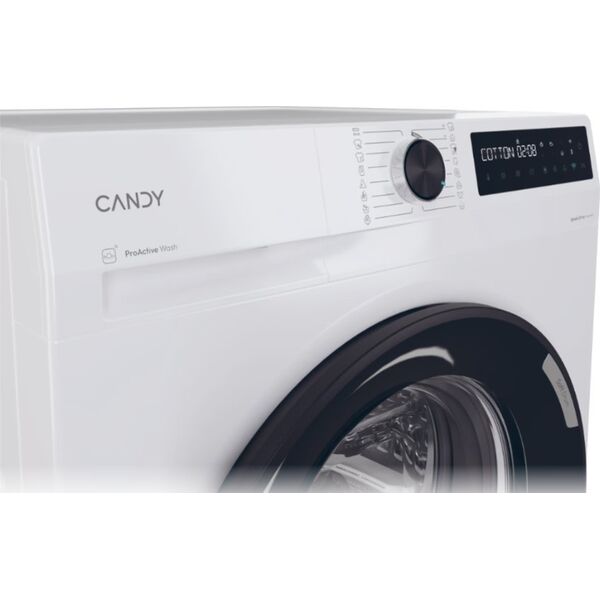 Pralka Candy Candy Washing Machine | BR 48B6-S | Energy efficiency class A | Front loading | Washing capacity 8 kg | 1400 RPM | Depth 53 cm | Width 60 cm | Display | LCD | Steam function | Wi-Fi | White