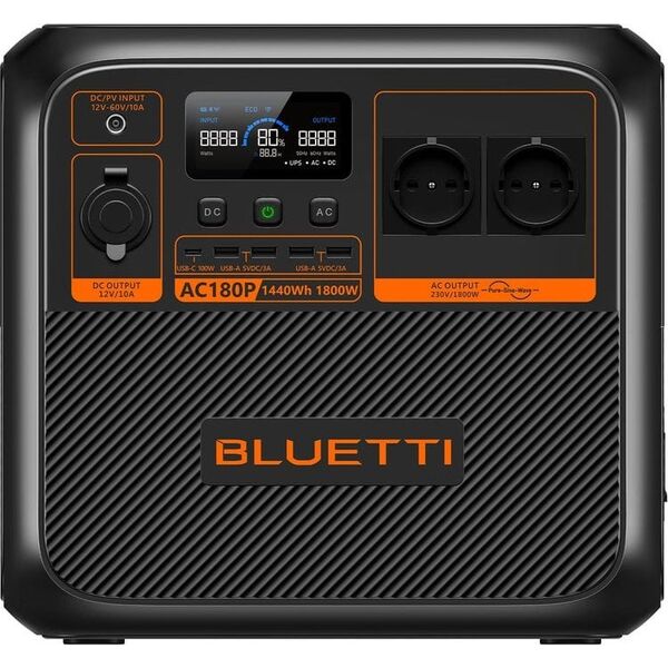 Solar Power Station Bluetti AC180P 1800W 1440WH (P-AC180P-EU-GY-BL-010)