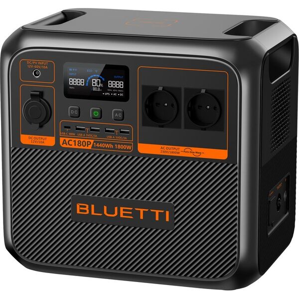 Solar Power Station Bluetti AC180P 1800W 1440WH (P-AC180P-EU-GY-BL-010)