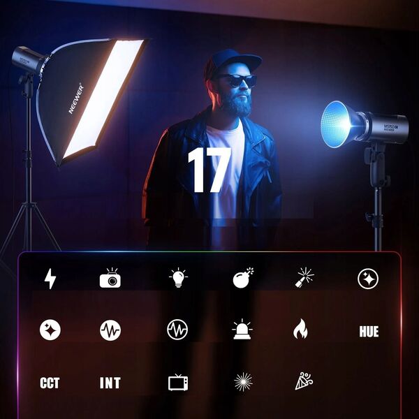 Lampa Studyjna Oświetleniowa Video Led Rgb 150w Bluetooth / Neewer Ms150c