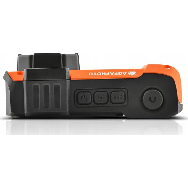 Aparat Podwodny Wodoszczelny 7m 24mp 4k 2x Lcd 18x Zoom / Agfaphoto Wp9500 Pomarańczowy