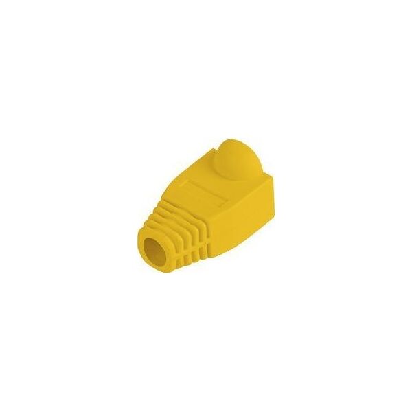 Lanberg LANBERG Osłonka na wtyk RJ45 żółta 100 sztuk