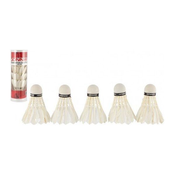 DONNAY LOTKA BADMINTON Z PIÓR DONNAY 5SZT BIAŁA
