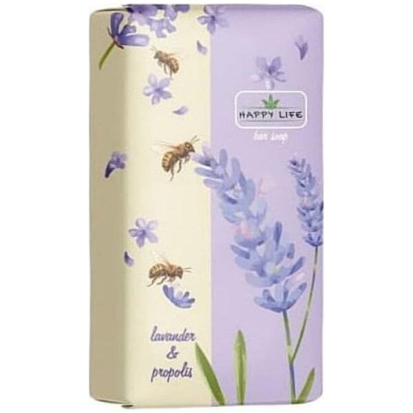 Slobozanskij Milovar Happy Life  mydło toaletowe Lawenda i propolis, 180 g