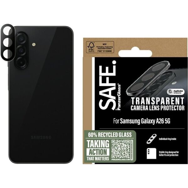 Szkło hartowane na obiektyw SAFE by       PanzerGlass Rings Lens Protector do Samsung Galaxy A26 5G przezroczysty