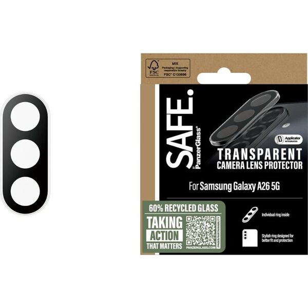 Szkło hartowane na obiektyw SAFE by       PanzerGlass Rings Lens Protector do Samsung Galaxy A26 5G przezroczysty