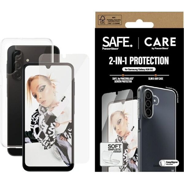Zestaw ochronny CARE by PanzerGlass       Fashion 2w1 Etui+Szkło do Samsung Galaxy A26 5G