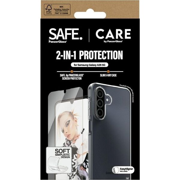 Zestaw ochronny CARE by PanzerGlass       Fashion 2w1 Etui+Szkło do Samsung Galaxy A26 5G