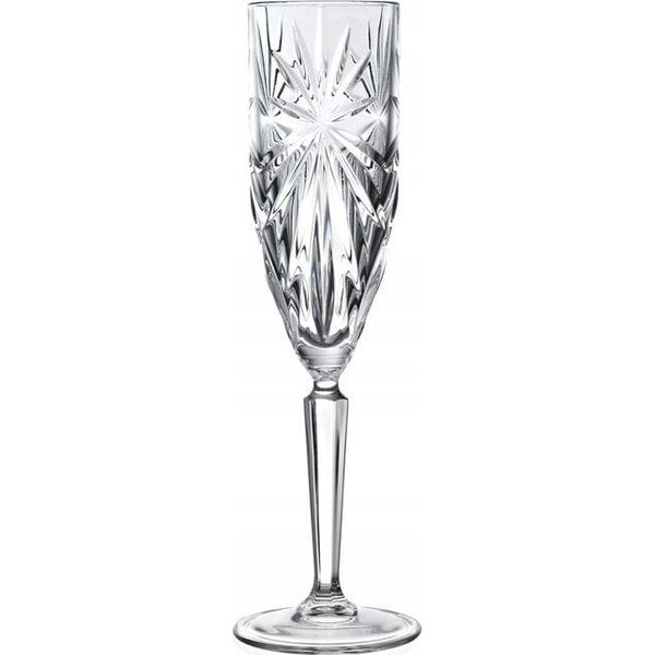 Crystal champagne glasses RCR OASIS, 160 ml, 6 pcs.