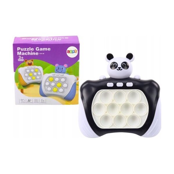LeanToys Gra Zręcznościowa Konsola Pop-It Elektroniczna Panda