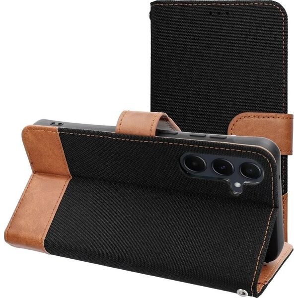 Kabura JEANS Book do XIAOMI Redmi NOTE 14 4G (GLOBAL - 163.25mm x 76.55mm x 8.16mm) czarny