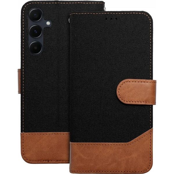 Kabura JEANS Book do XIAOMI Redmi NOTE 14 4G (GLOBAL - 163.25mm x 76.55mm x 8.16mm) czarny