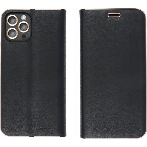 Kabura LUNA Book Gold do XIAOMI Redmi NOTE 14 4G (GLOBAL - 163.25mm x 76.55mm x 8.16mm) czarny